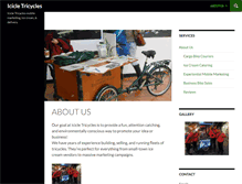 Tablet Screenshot of icicletricycles.com